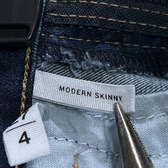 Ann Taylor Loft Modern Skinny Blue Jeans Size 4/27 - Picture 9 of 13